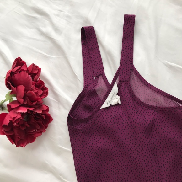 ✨BCBGeneration Purple Black Spotted Tank Top✨ - Picture 5 of 6